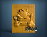 Garfield on Table, 3D STL Model 11970