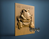 Garfield on Table, 3D STL Model 11970