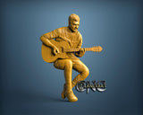 Guitar Player, 3D STL Model 11972