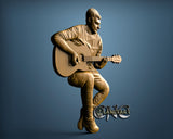 Guitar Player, 3D STL Model 11972