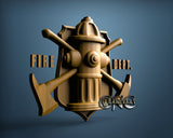 Fire Dept, 3D STL Model 11975