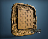 Forest Chessboard, 3D STL Model 11981