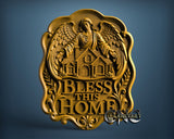 Angel Bless this Home, 3D STL Model 11983