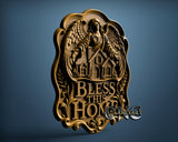 Angel Bless this Home, 3D STL Model 11983