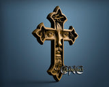Jesus Face Cross, 3D STL Model 11985
