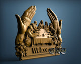 Jesus Welcome - Last Supper, 3D STL Model 11986