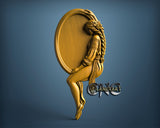 Mirror Girl, 3D STL Model 11989