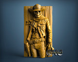 Skull Cowboy, 3D STL Model 11995