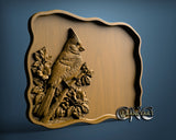 Cardinal Bird Tray, 3D STL Model 11998