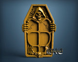 Death Skull Food Tray, 3D STL Model 11999