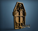 Death Skull Food Tray, 3D STL Model 11999