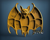 Bat Tray, 3D STL Model 12000