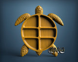 Turtle Plate, 3D STL Model 12006