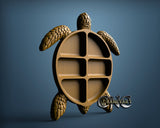 Turtle Plate, 3D STL Model 12006