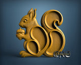 Squirrel Plate, 3D STL Model 12007