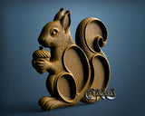 Squirrel Plate, 3D STL Model 12007