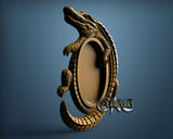 Crocodile Plate, 3D STL Model 12009