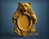 Bear Plate, 3D STL Model 12010