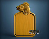 Fish Serving board, 3D STL Model 12012