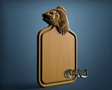 Fish Serving board, 3D STL Model 12012