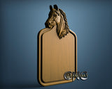 Horse Serving Board, 3D STL Model 12013