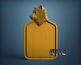 Bear Serving Board, 3D STL Model 12016