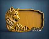 Wolf Tray, 3D STL Model 12018