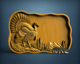 Turkey Serving Board, 3D STL Model 12019