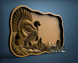Turkey Serving Board, 3D STL Model 12019