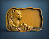 Bear Tray, 3D STL Model 12024