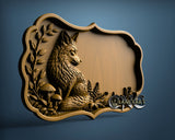 Fox Plate, 3D STL Model 12026