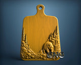 Serving Board Bear, 3D STL Model 12028