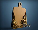 Serving Board Bear, 3D STL Model 12028