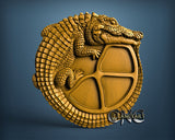 Crocodile Plate, 3D STL Model 12033