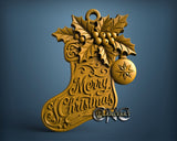 Christmas Sock , 3D STL Model 12050