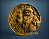 Santa Finger Shitty. 3D STL Model 12069
