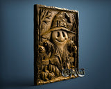 Halloweeen Bird Ghost, 3D STL Model 12085
