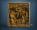 Halloweeen Witch, 3D STL Model 12089