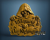 Halloween Welcome to Night Mare, 3D STL Model 12094