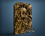 Zombie attack to Skull. 3D STL Model 12096