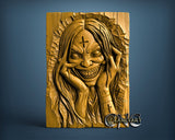 Evil Girl, 3D STL Model 12098