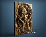 Evil Girl, 3D STL Model 12098