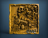 Ghost Train, 3D STL Model 12099