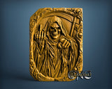 Dead Skull with Chain, 3D STL Model 12100