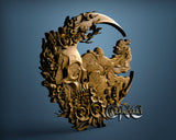 Skull Roses, 3D STL Model 12104