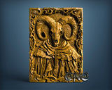 Evil Ram Skul, 3D STL Model  12106