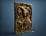 Evil Ram Skul, 3D STL Model  12106