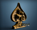Skull Ghost, 3D STL Model 12108