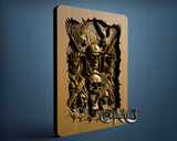 Evil Ride Motor Skull, 3D STL Model 12111