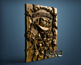 Hellbound Biker Skull, 3D STL Model 12111